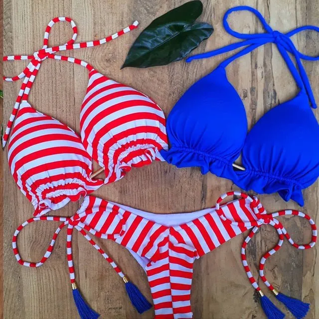 3 Piece Thong Bikini Set