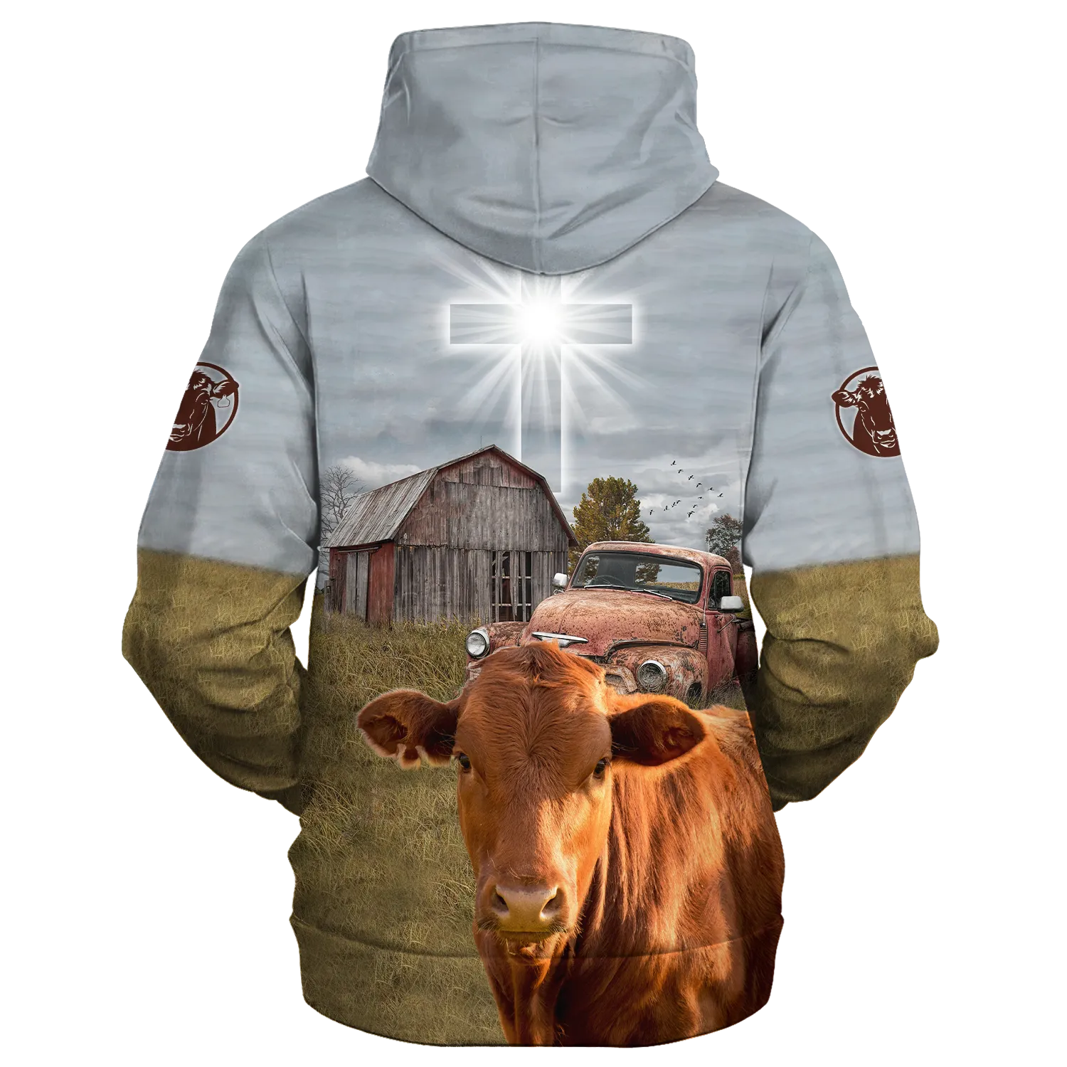 3D All Over Print Beefmaster Hoodie Men Women, So God Made A Farmer Hoodie