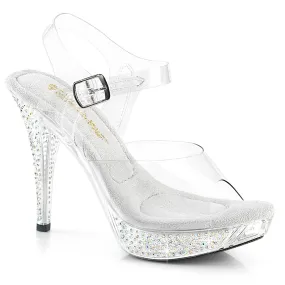 4 Inch Heel ELEGANT-408ABRS Clear