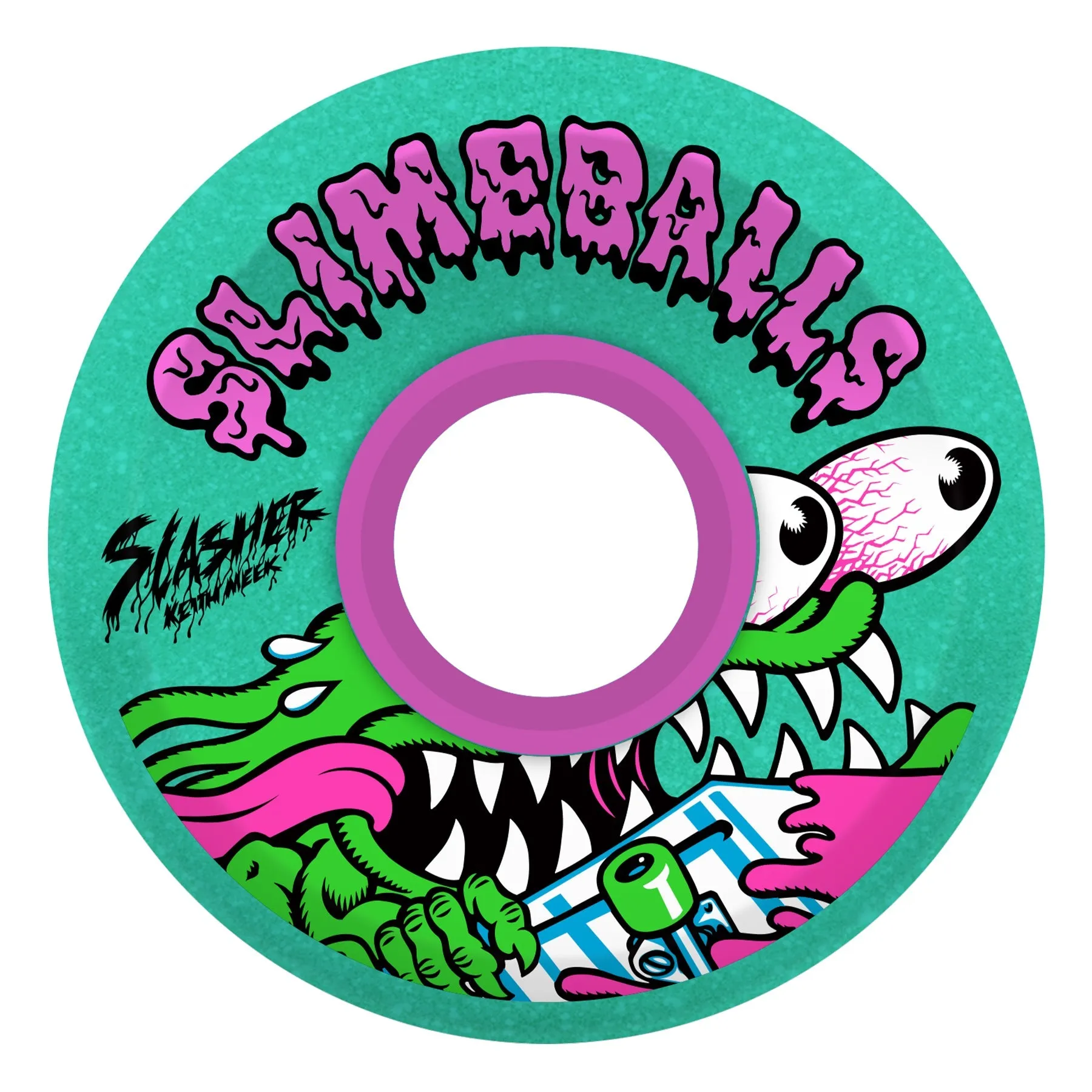 60mm Meek Slasher OG Slime Glitter 78a Wheels