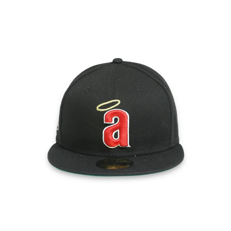 [70693418] Los Angeles Angels 35 Anniversary Black 59FIFTY Men's Fitted Hat