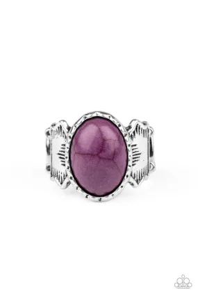 Ain't No Mesa High Enough Purple Stone Ring - Paparazzi Accessories