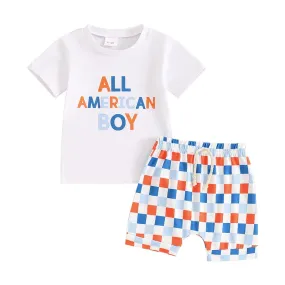 ALL AMERICAN BOY Checkered Outfit