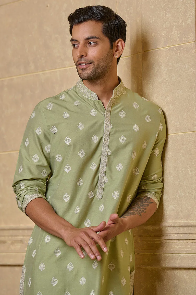 All Over Butti Embroidered Kurta Set