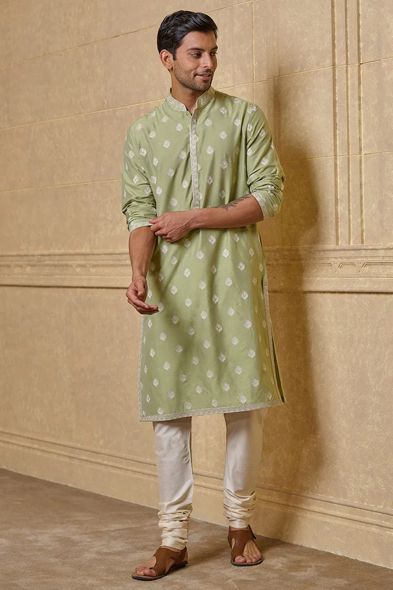 All Over Butti Embroidered Kurta Set