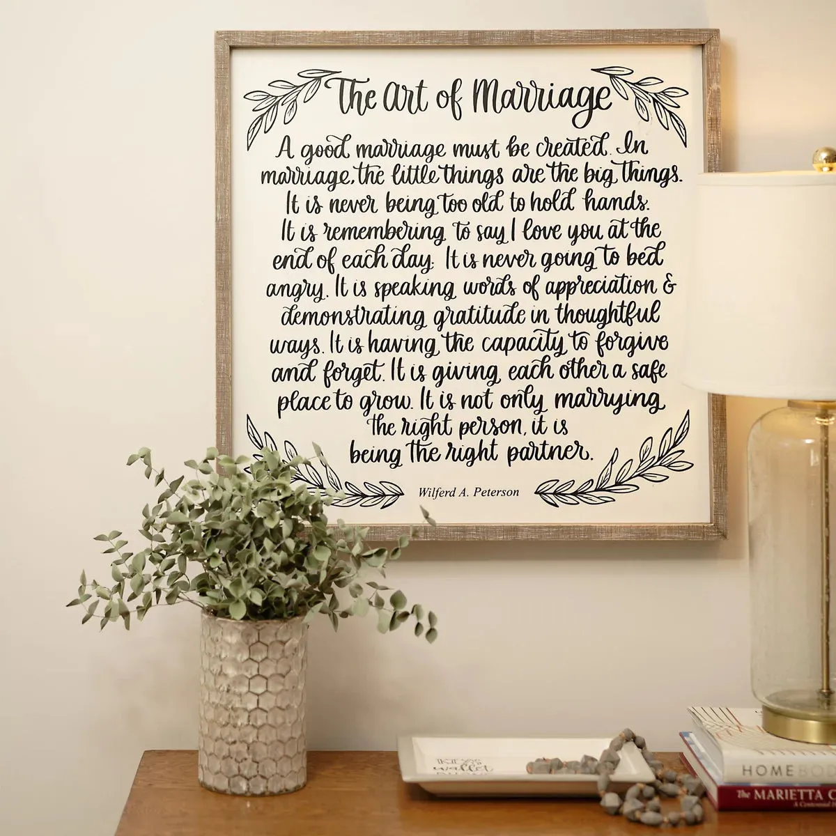 Art of Marriage Framed Board - Large