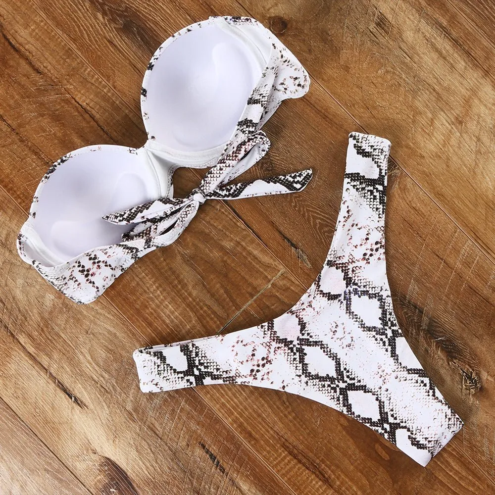 Ashley Sexy Brazilian Bandeau Push-up Bikini