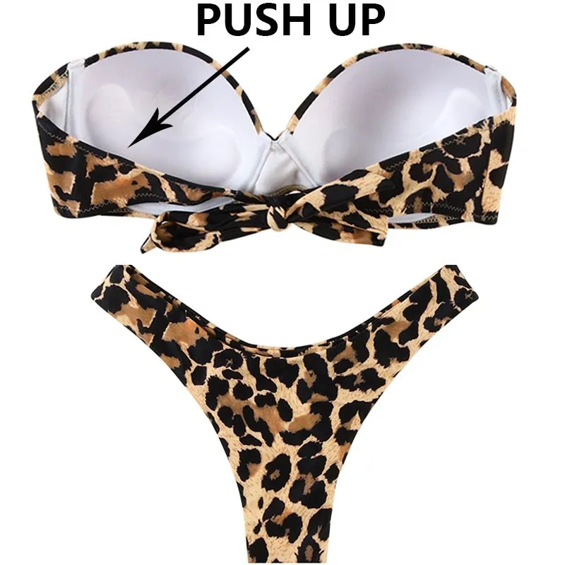 Ashley Sexy Brazilian Bandeau Push-up Bikini