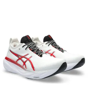 Asics Gel Nimbus 25 Anniversary Men White Classic Red    