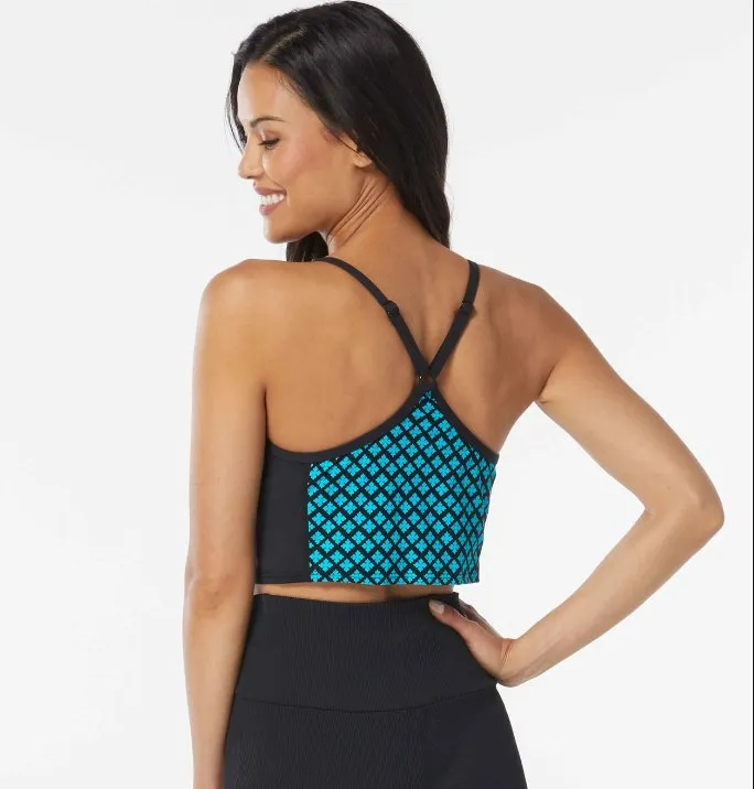 BEACH HOUSE SPORT PLATEAU PRINTED CROP TOP