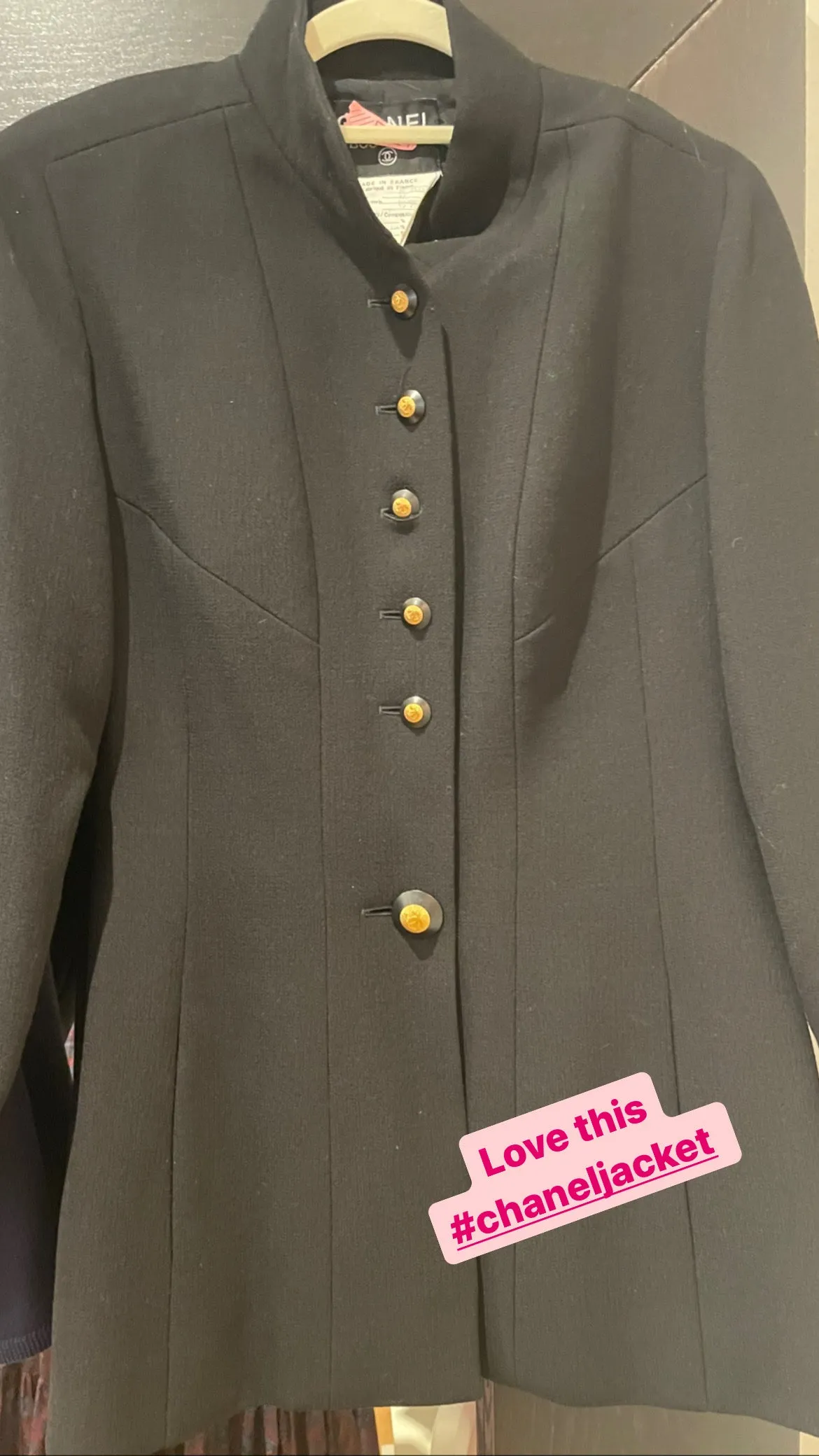 Black Chanel Jacket (Size 10)