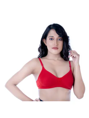 BlackTree Red Casual Chic Padded Bra.