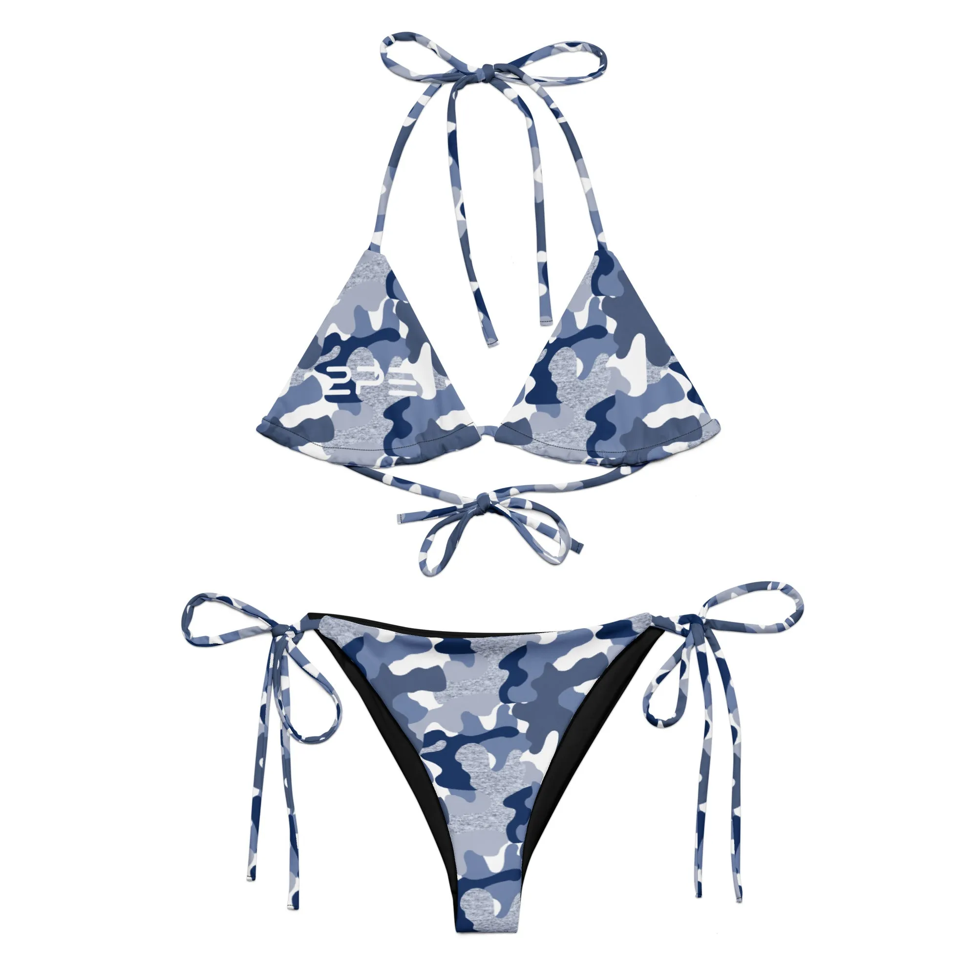 Blue Camo String Bikini