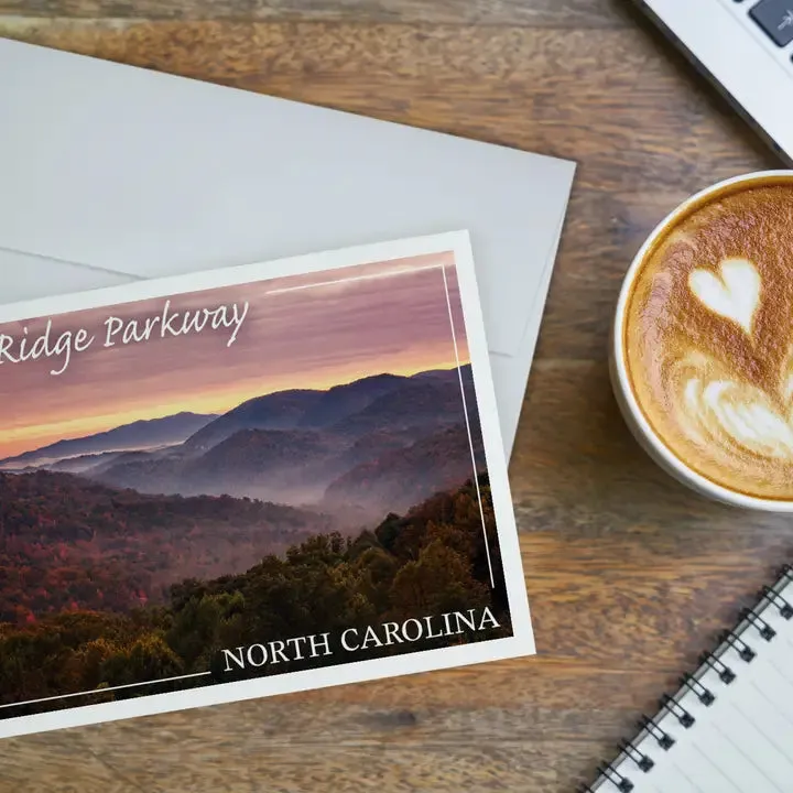 Blue Ridge Parkway Dusk Greeting Card