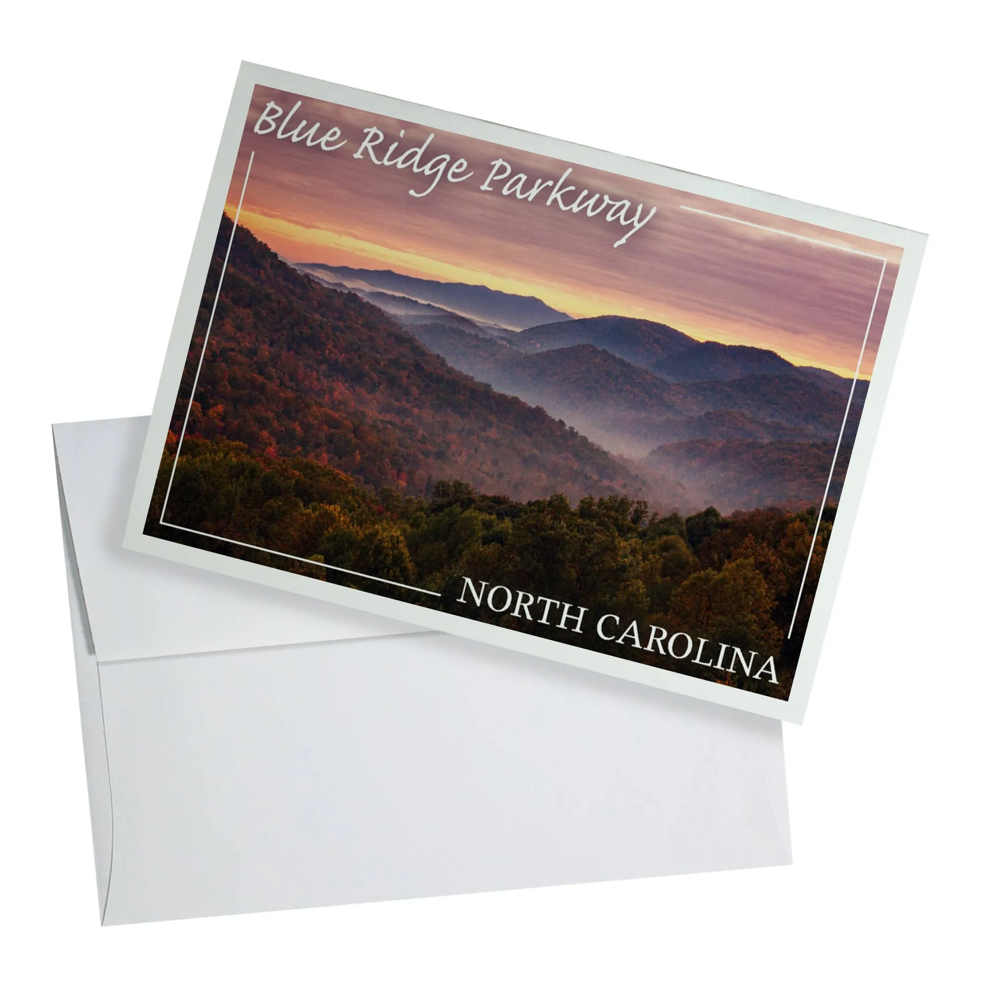 Blue Ridge Parkway Dusk Greeting Card