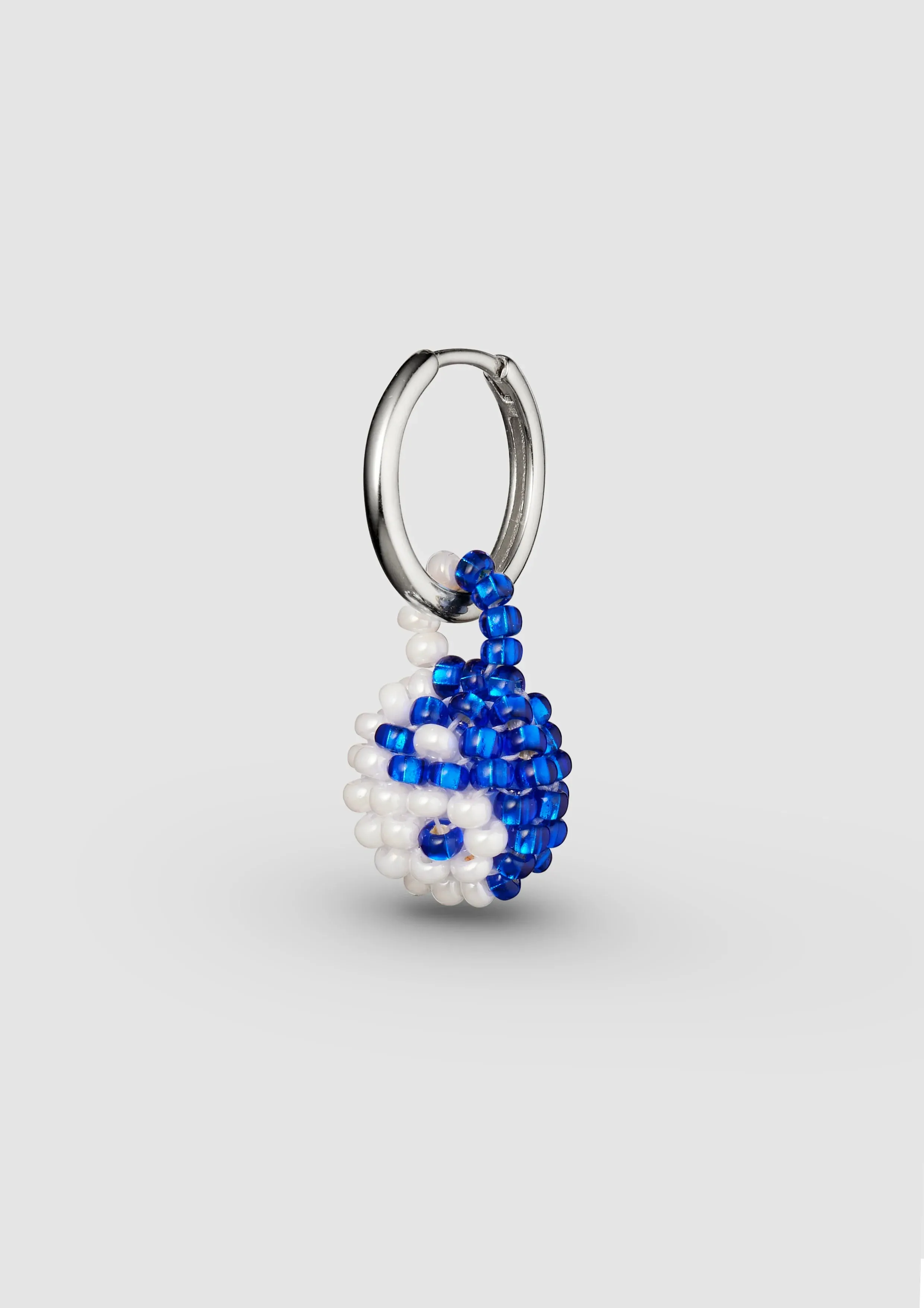 Blue White Yin Yang Earring