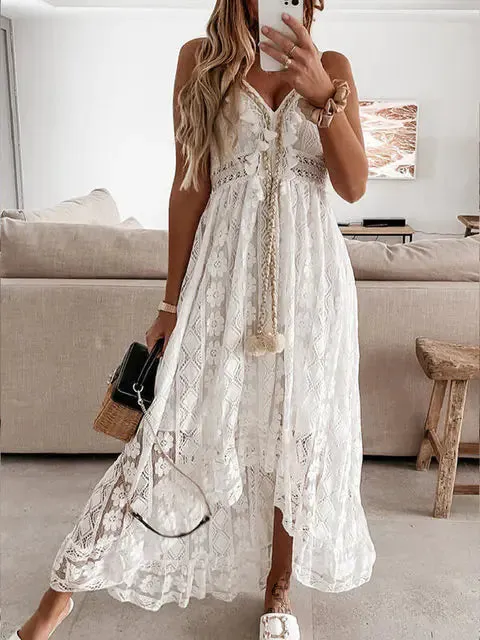 Boho Lace Maxi Dress