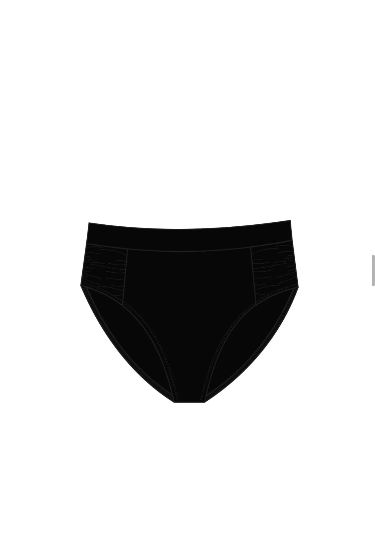 BS Swimwear Black Basic High Waist Bottom