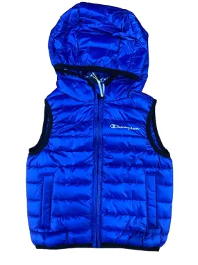 Champion Unisex hooded vest for boys Legacy Outdoor Light Small Logo 306486 BS071 ETR blue