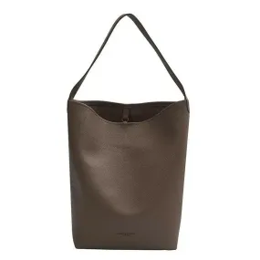 Chic PU Leather Bucket Tote Bag: Women's Daily Fashion