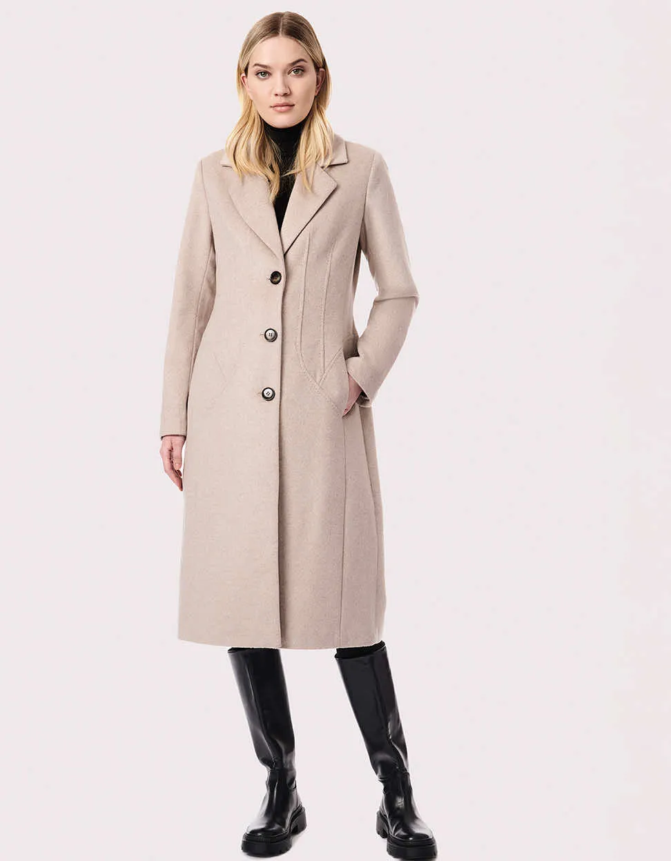 City Chic Long Wool Coat