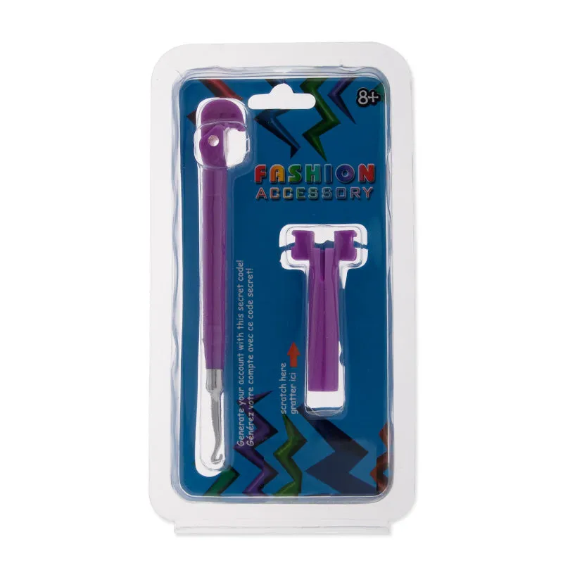 Crochet Hook,Loom Tail Upgrade Kit - Metal Hook - Purple