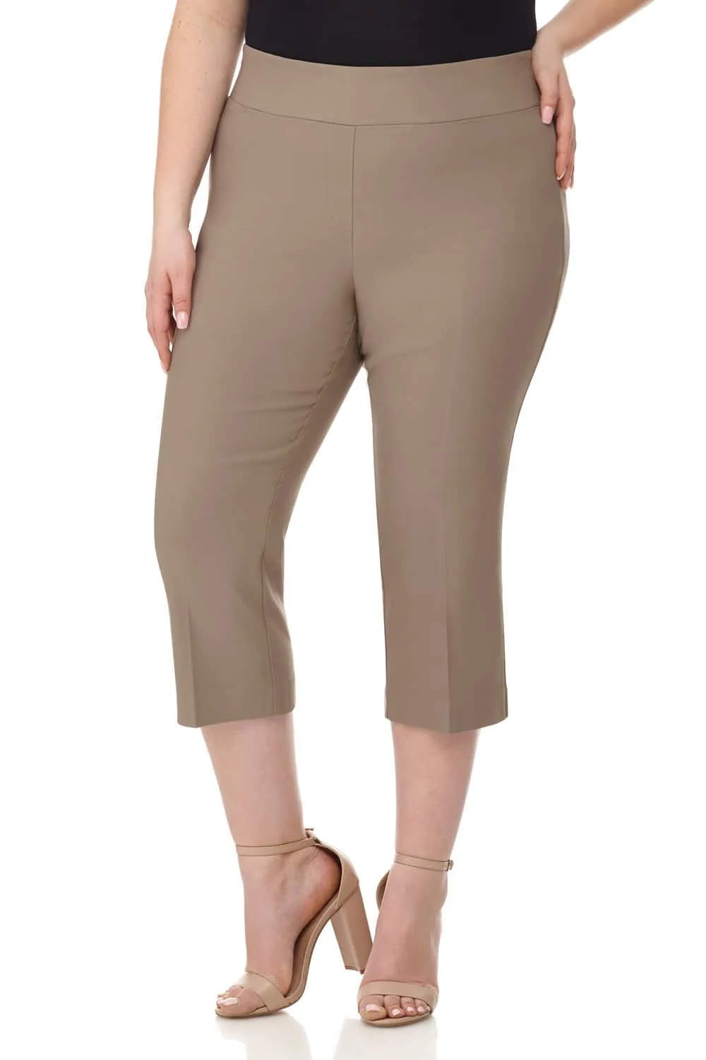 Curvy Capri with Flattering Wide Waistband