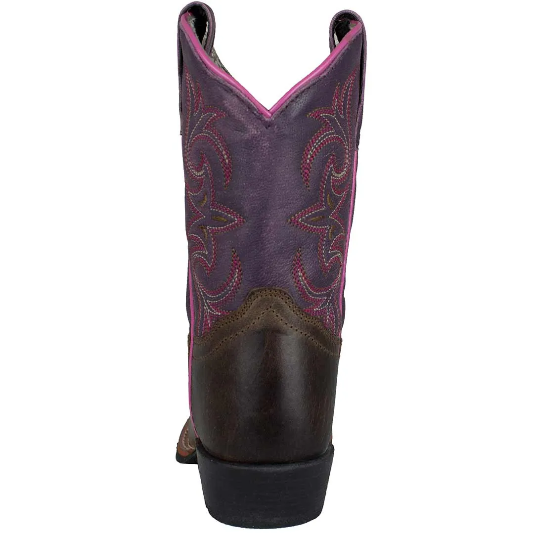 Dan Post Girls' Majesty Square Toe Cowgirl Boots