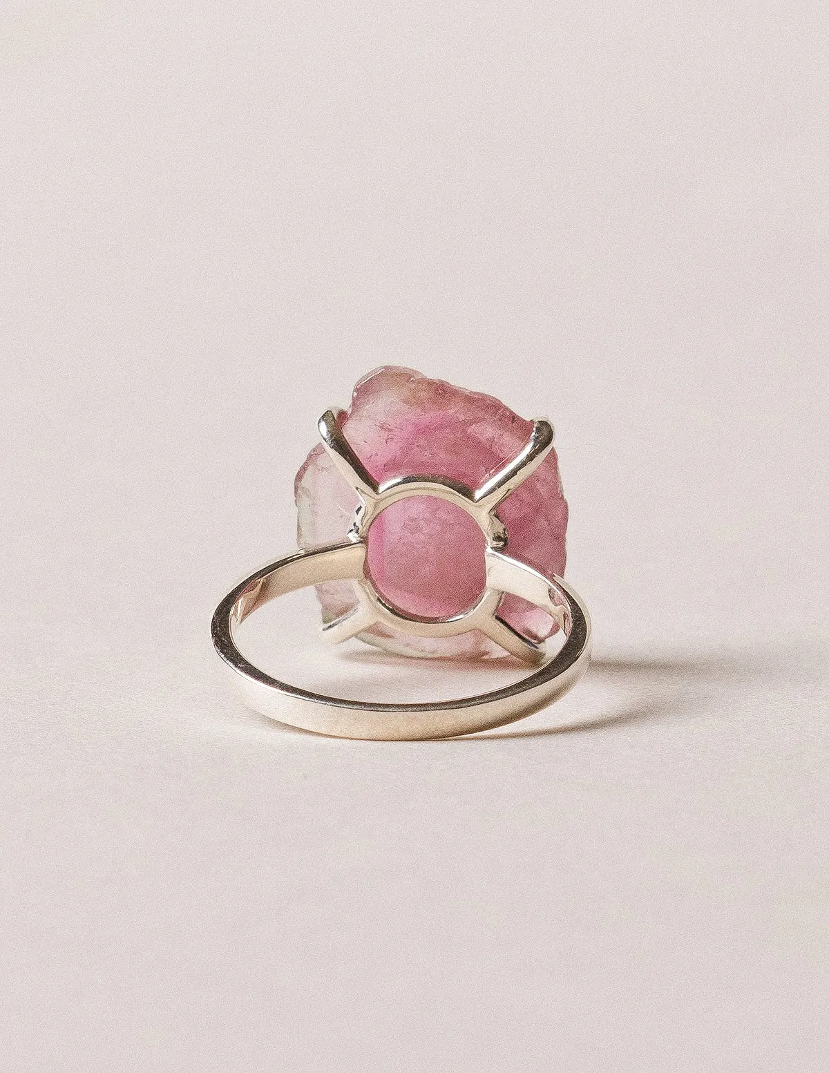 Delicate Pink Tourmaline Gemstone Ring - Size 6 and 7