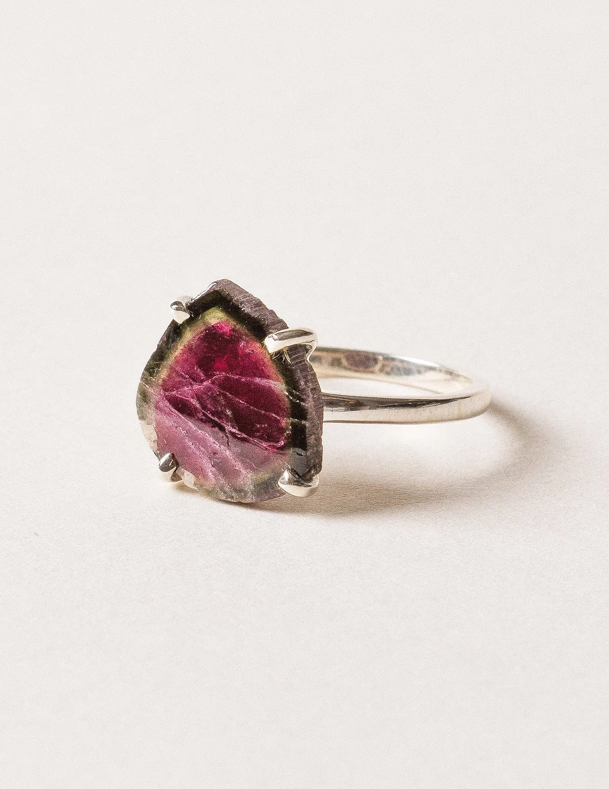 Delicate Pink Tourmaline Gemstone Ring - Size 6 and 7