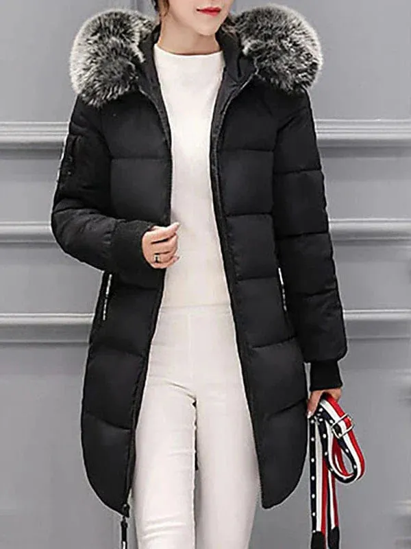 Elegant Double Breasted Wool Blend Winter Jacket for Women