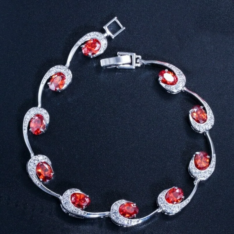 Elegant Fashion Charm Half Cloud Shaped Crystal Bracelet