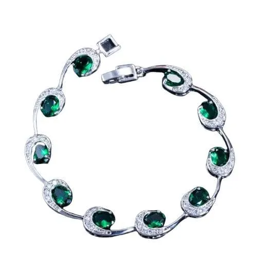 Elegant Fashion Charm Half Cloud Shaped Crystal Bracelet