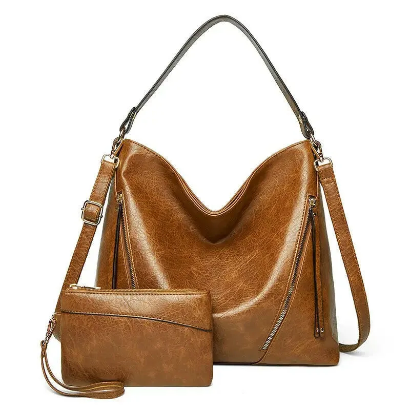 Elegant PU Leather Crossbody Shoulder Bag for Women