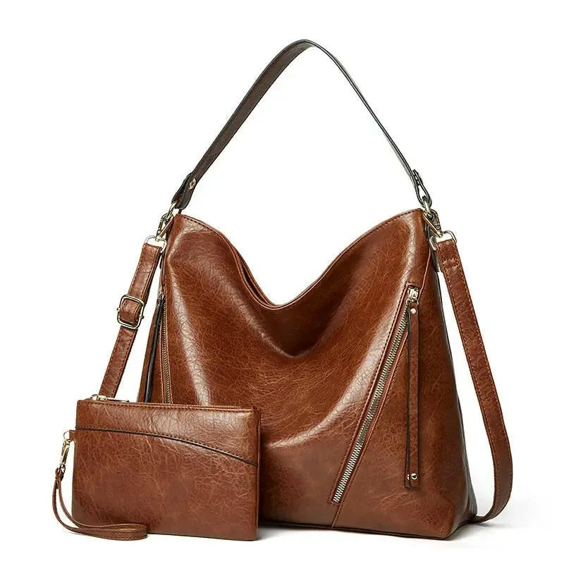 Elegant PU Leather Crossbody Shoulder Bag for Women