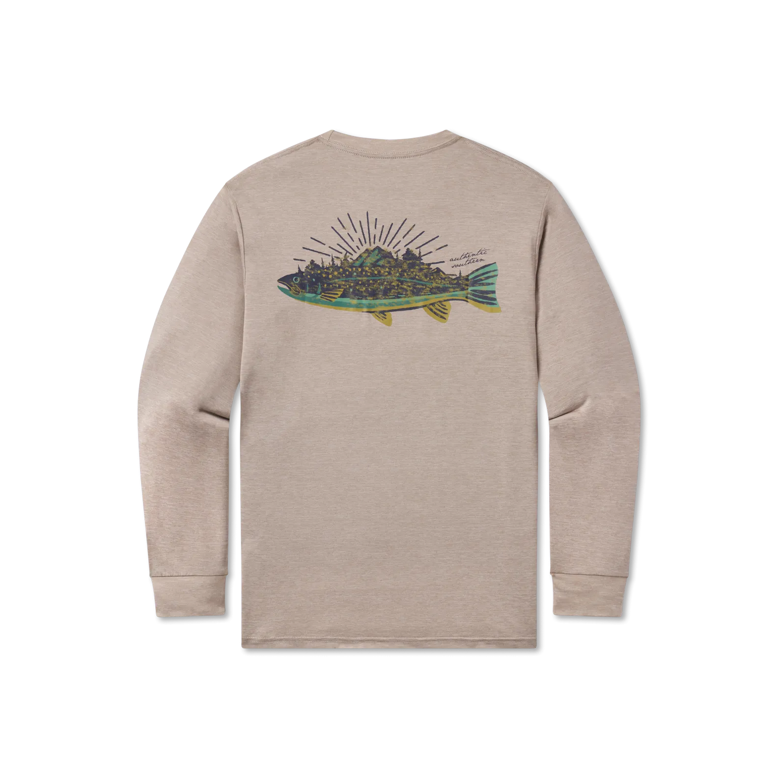 FieldTec™ Heathered Performance Tee - Speckled Sunset - Long Sleeve