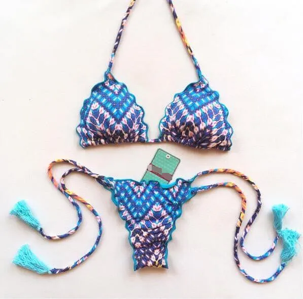 Floral Tassel Bikini Set