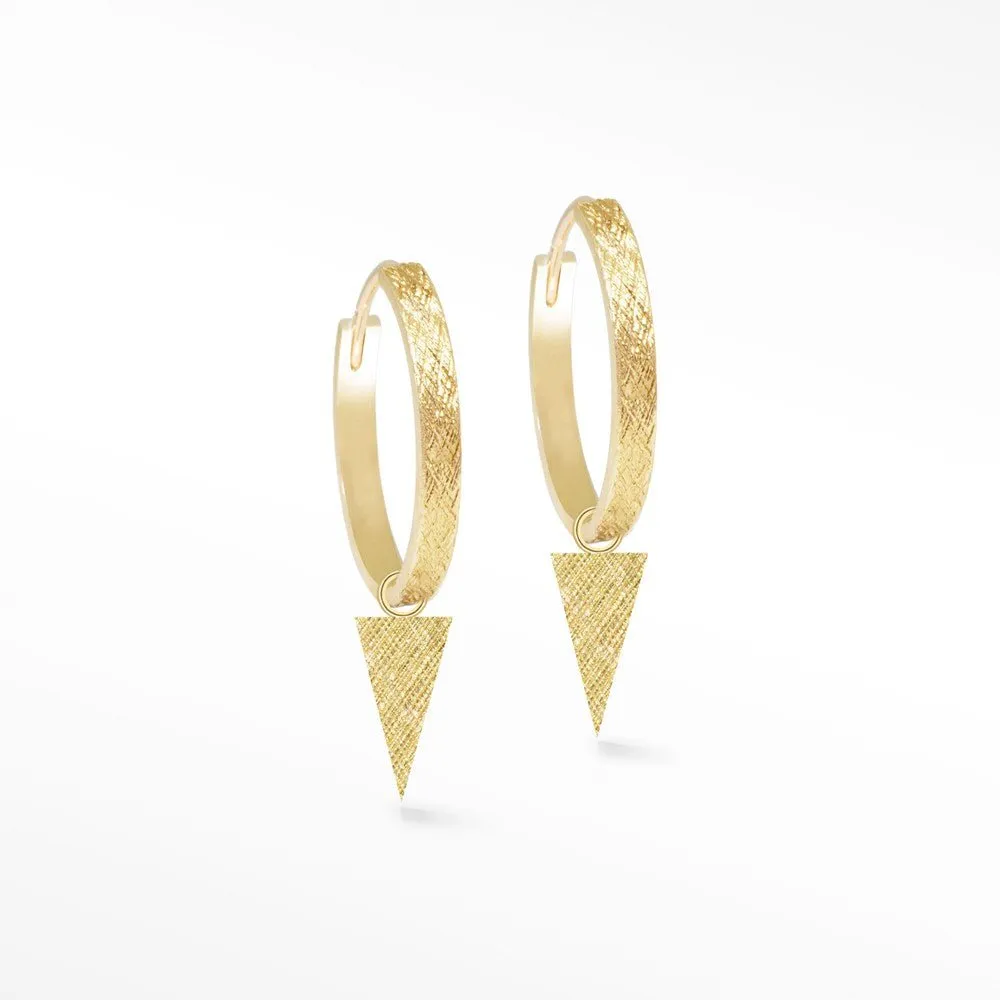 Florentine Dagger Gold Vermeil Convertible Earrings