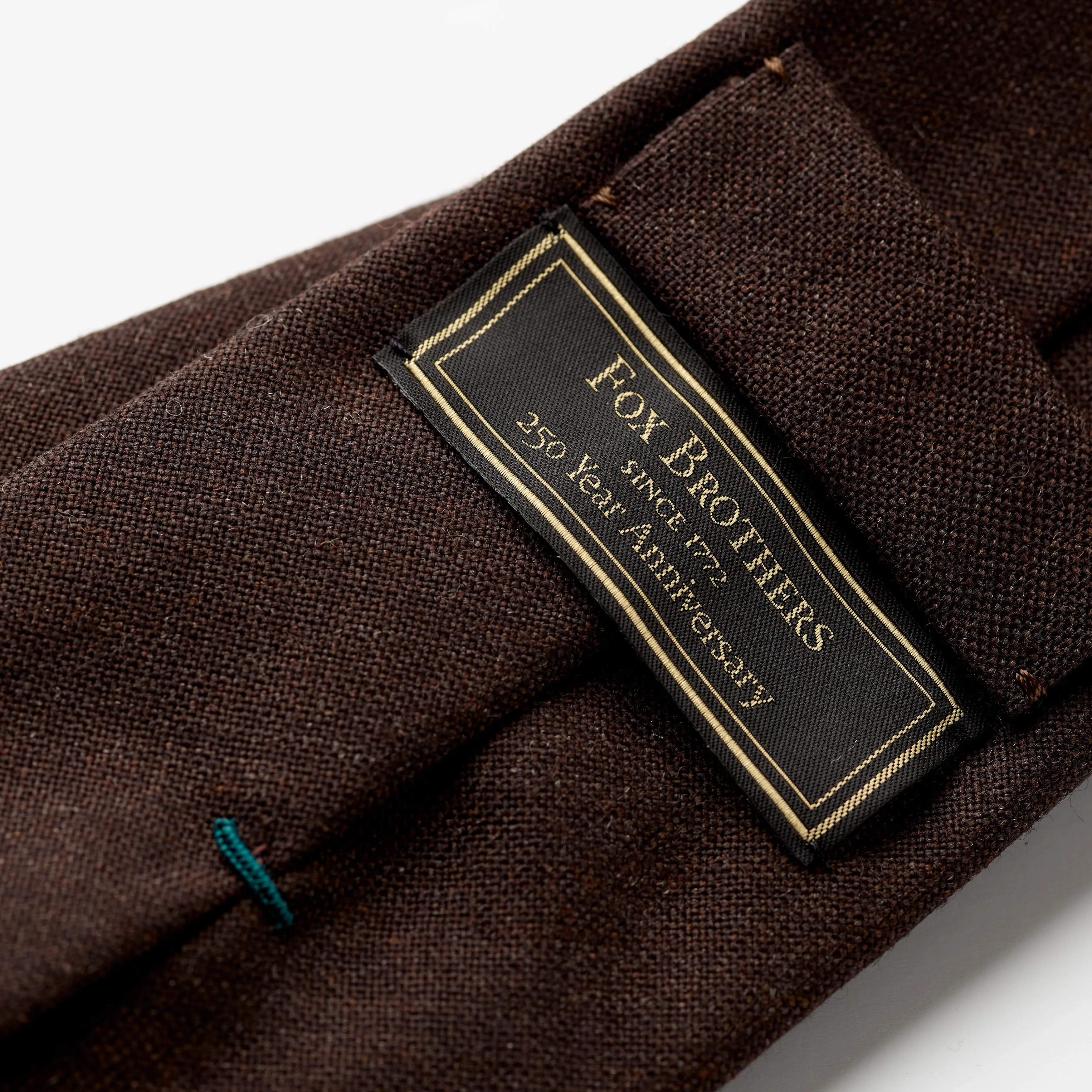 Fox 4 Fold Dark Brown Worsted Anniversary Edition Tie