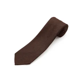 Fox 4 Fold Dark Brown Worsted Anniversary Edition Tie