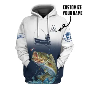 Gearhuman 3D Fishing Saved Me Custom Name Tshirt Hoodie Apparel