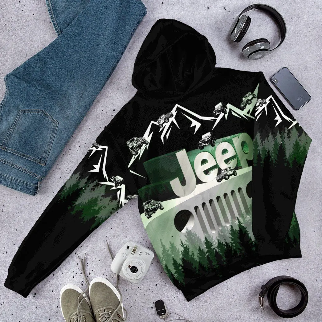 Gearhuman 3D Jeep Tshirt Hoodie Apparel