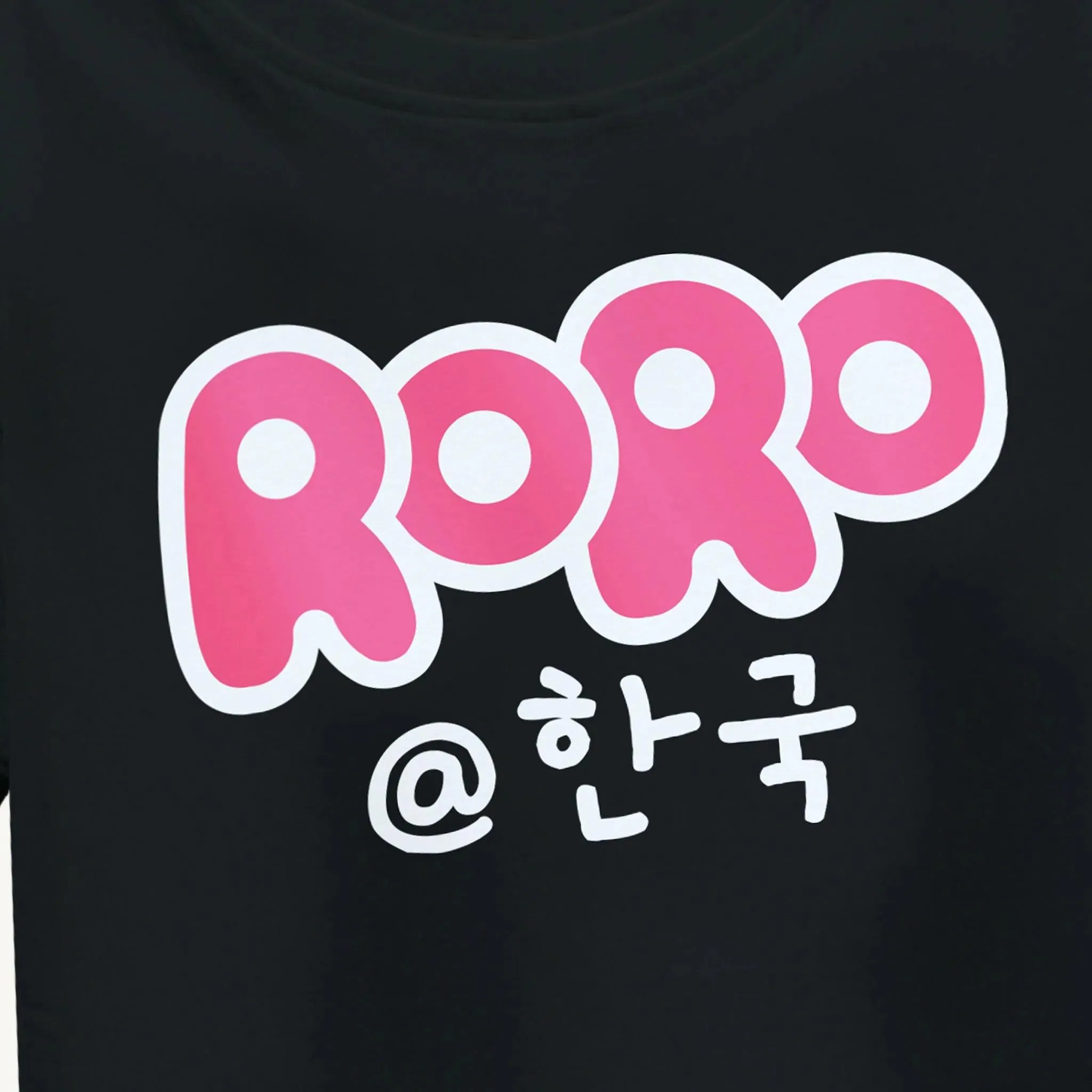 Girls Roro Oversize T-shirt - Black