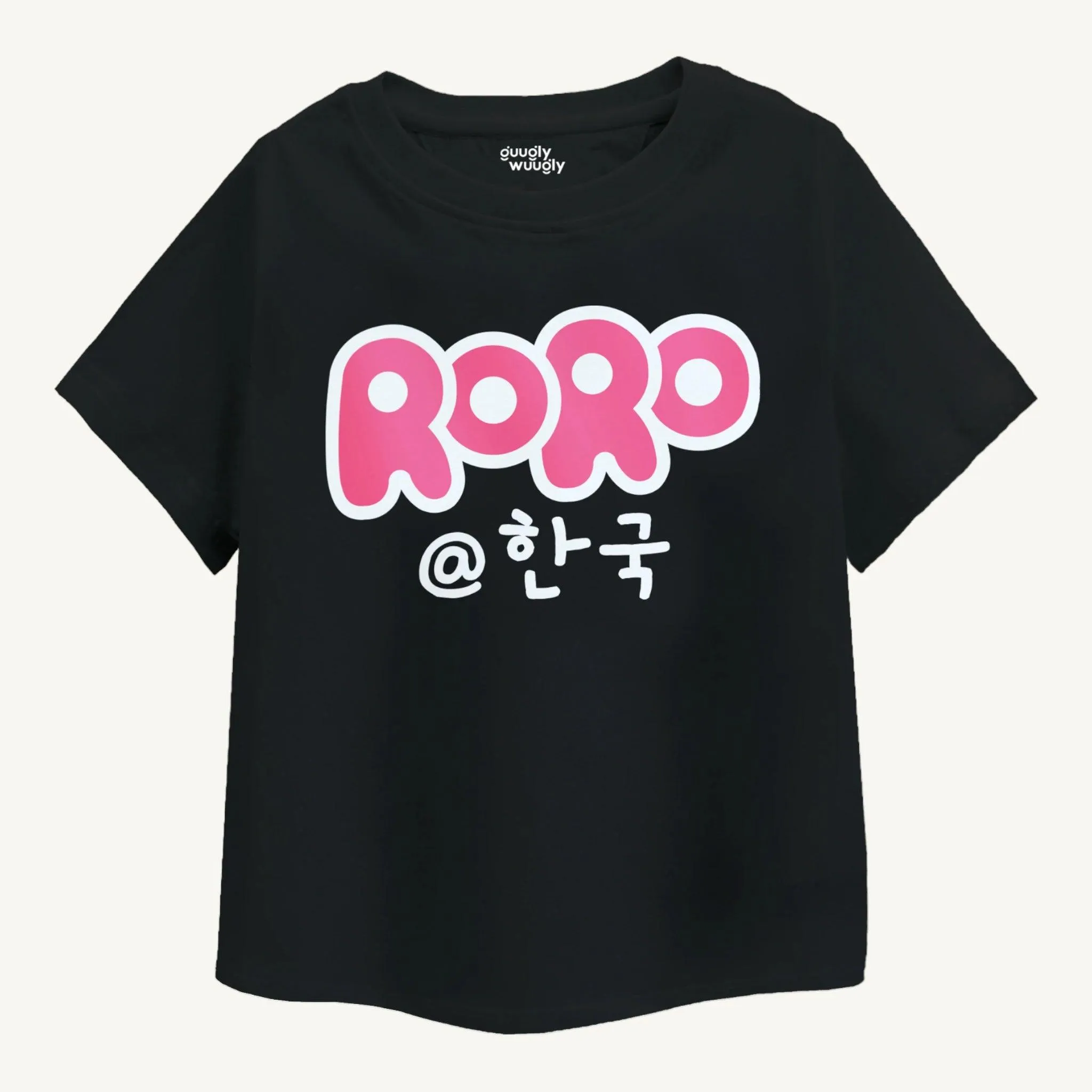 Girls Roro Oversize T-shirt - Black