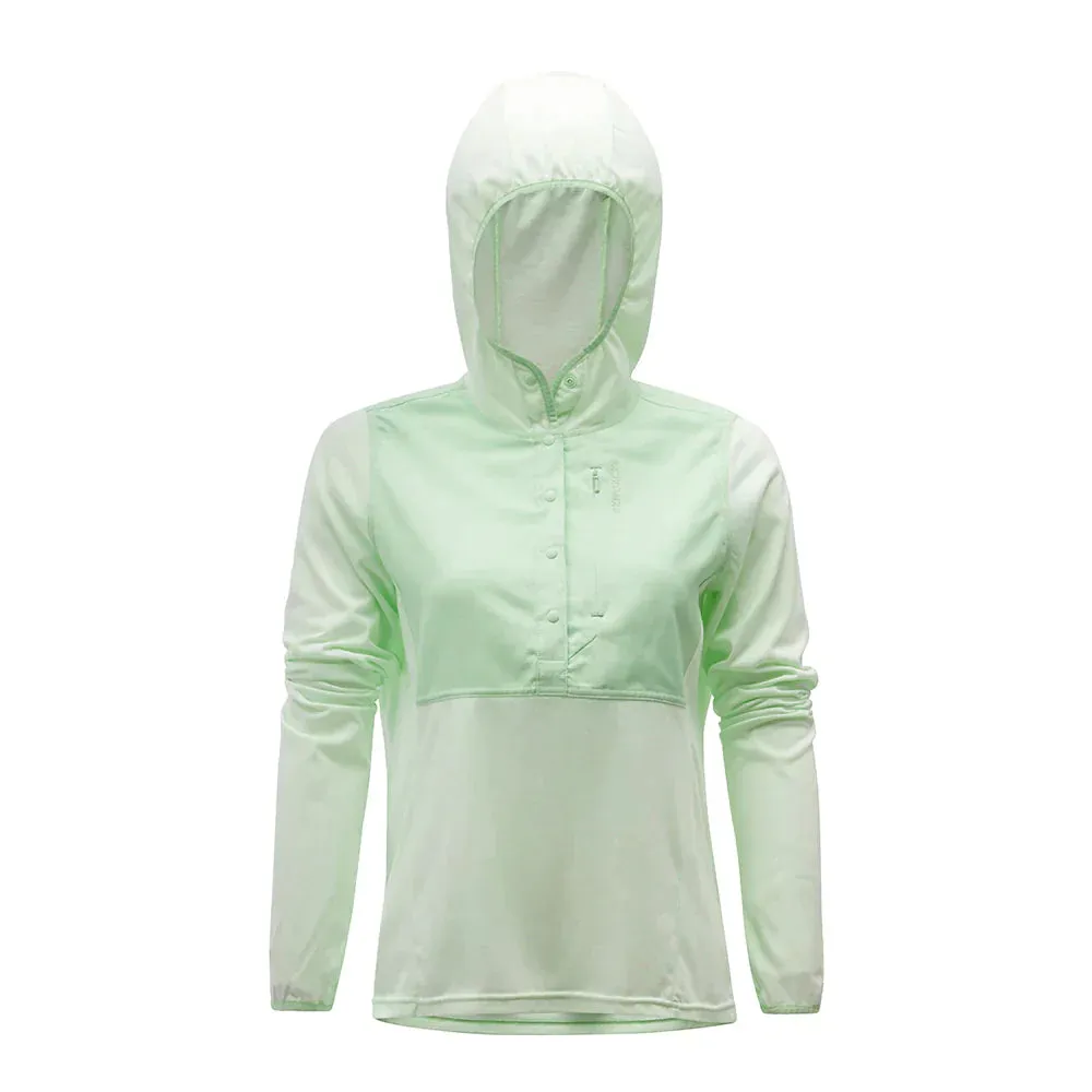 Grundens Women's Shorebreak Performance Lightweight Fishing Hoodie in Artic Ice