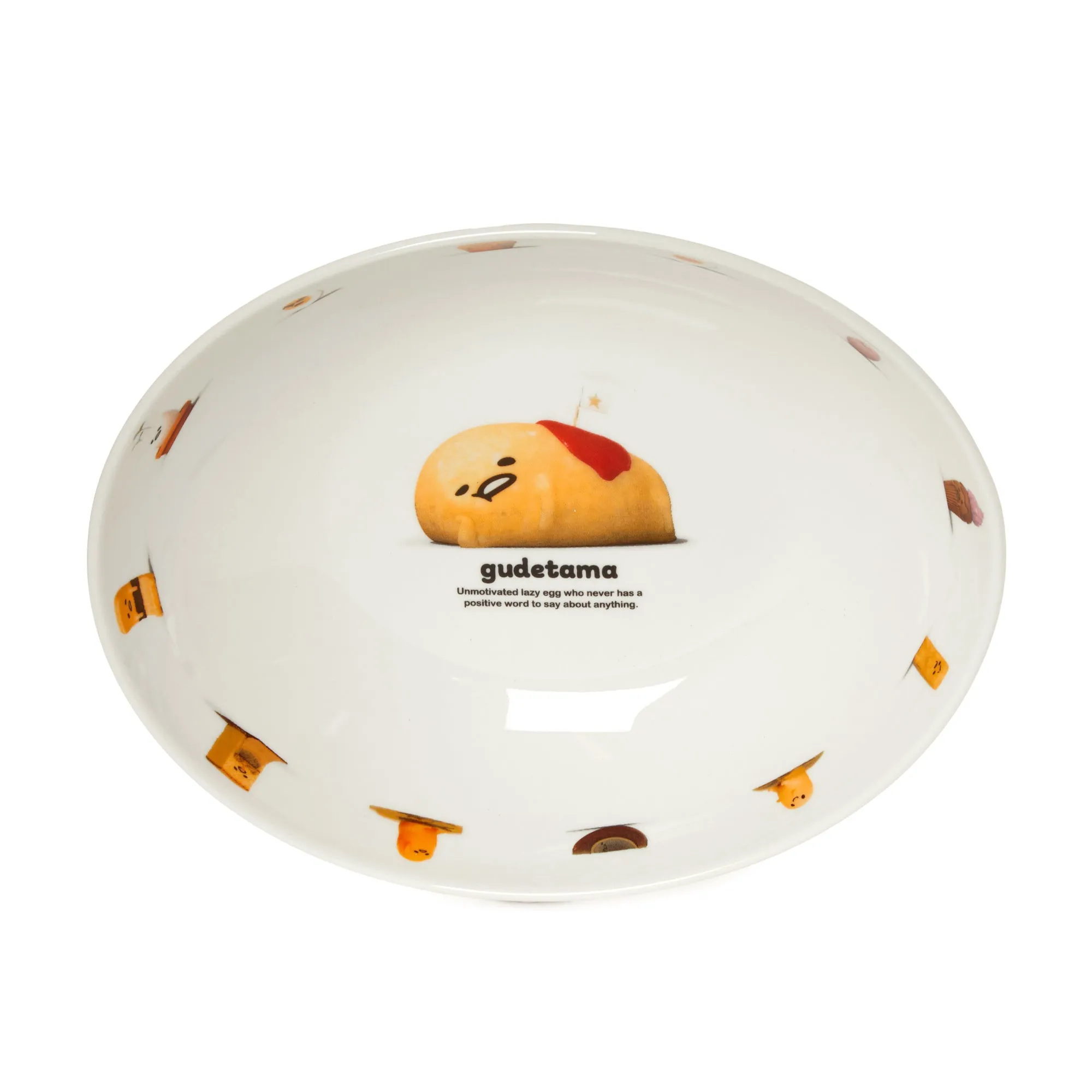 Gudetama Ceramic Plate (An Eggcellent Adventure Series)