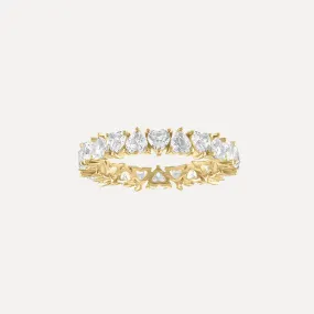 Heart Shaped Eternity Band