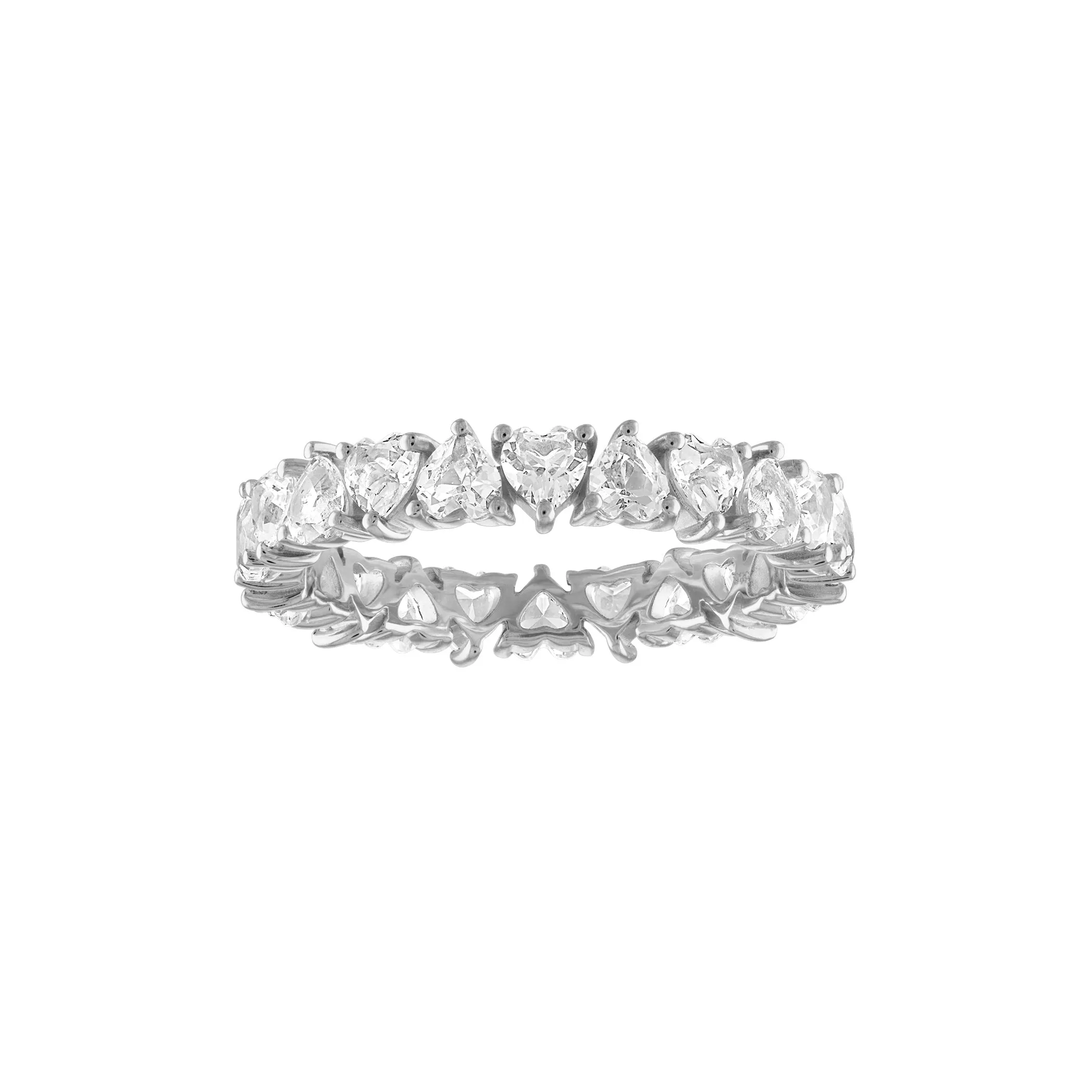 Heart Shaped Eternity Band