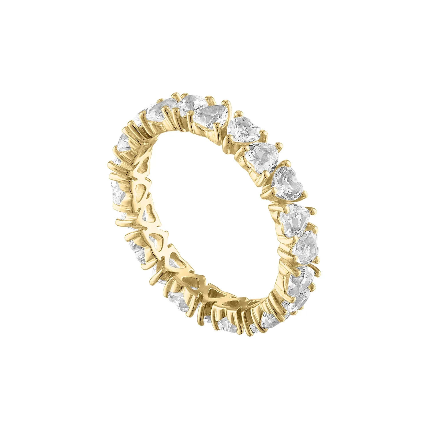 Heart Shaped Eternity Band