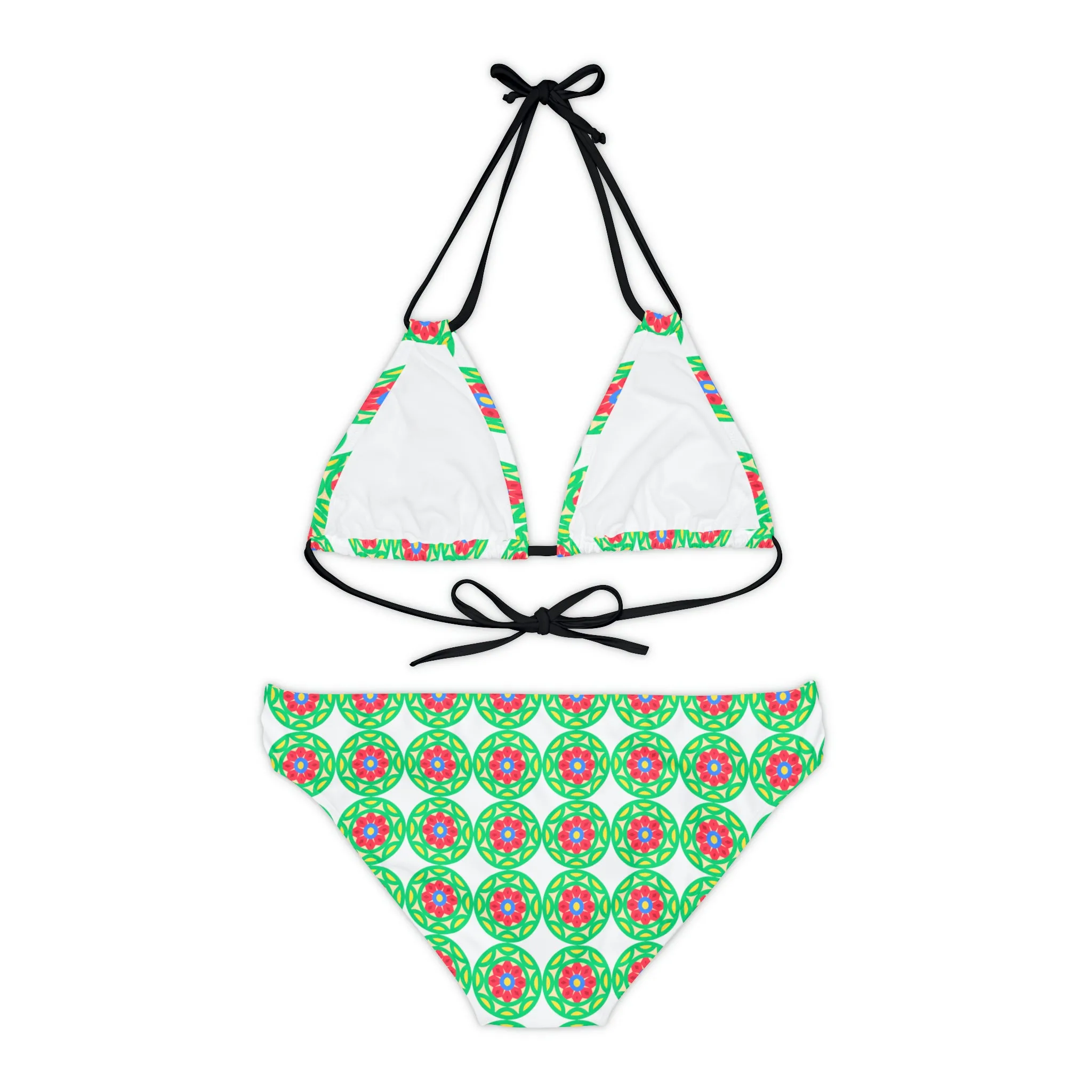 Hexagon Strappy Bikini Set